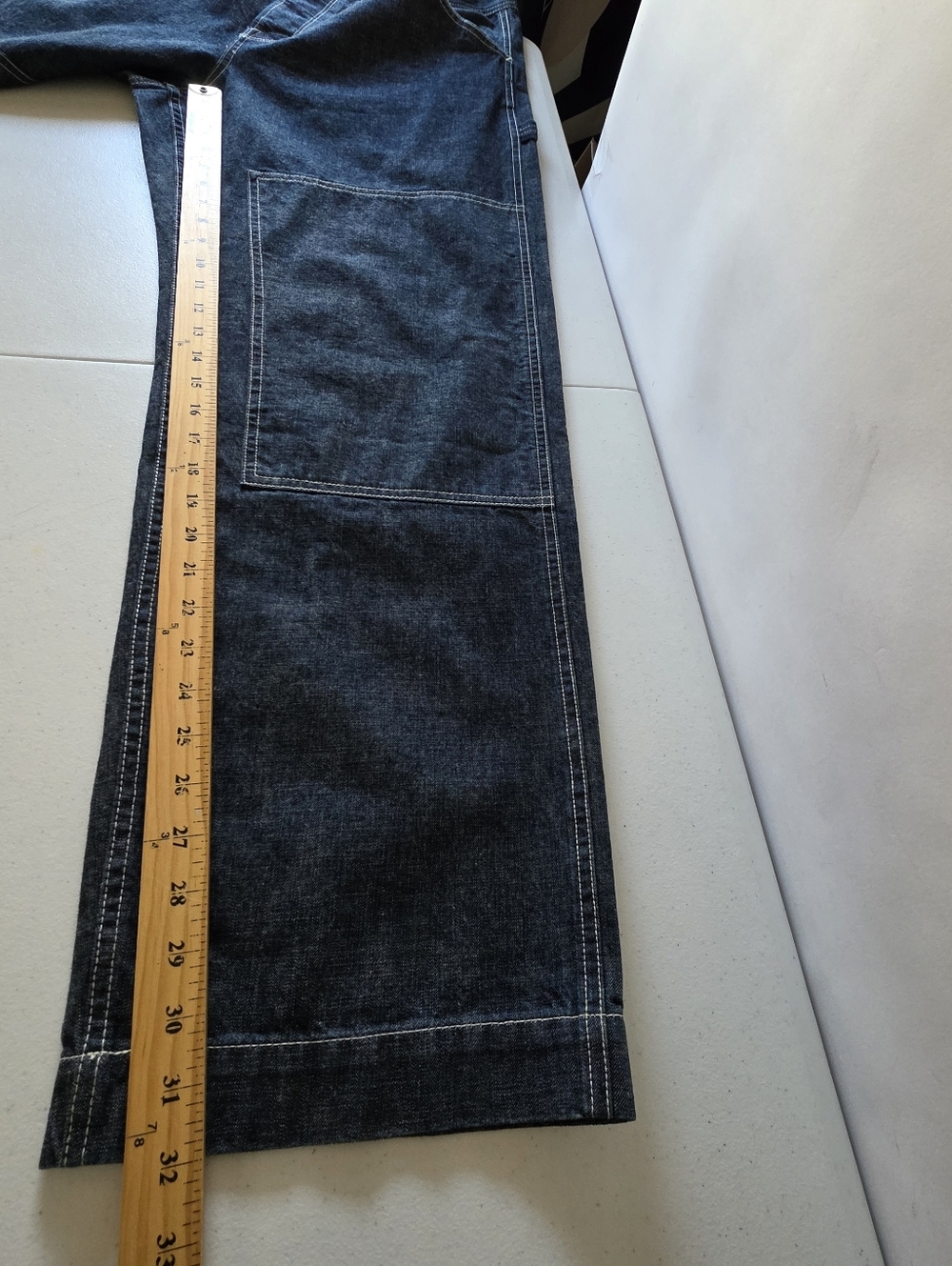 Todd Snyder Relaxed Denim Welder Pants Size 36x33 Cotton Carpenter Jeans NEW - Picture 11 of 15